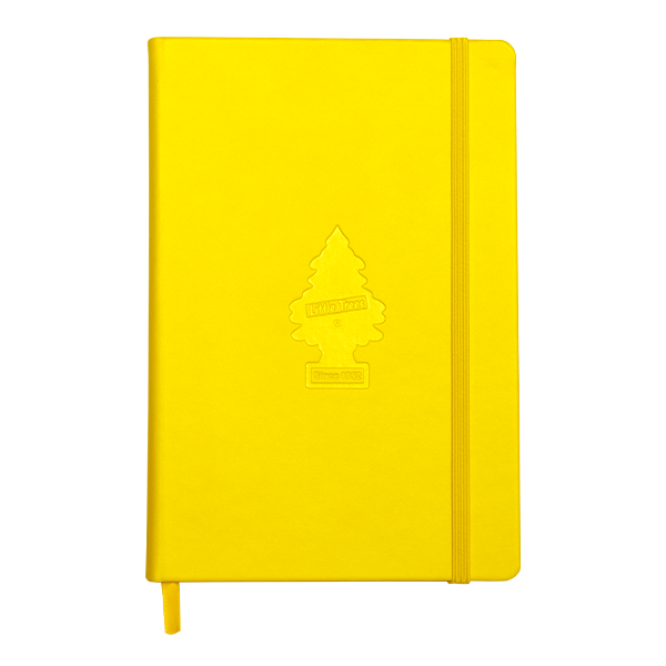 yellow Little Trees notebook