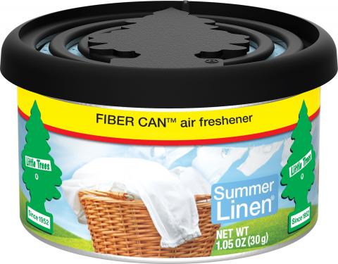 Summer Linen Little Trees Fiber Can