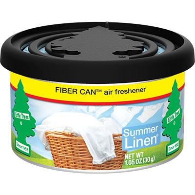 Summer Linen Little Trees Fiber Can